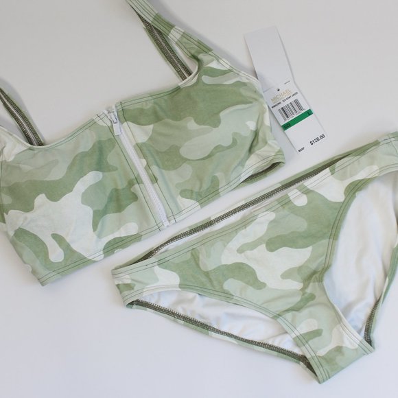 Michael Kors Camo Bikini NWT - Picture 1 of 9